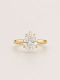 Pear cut ring